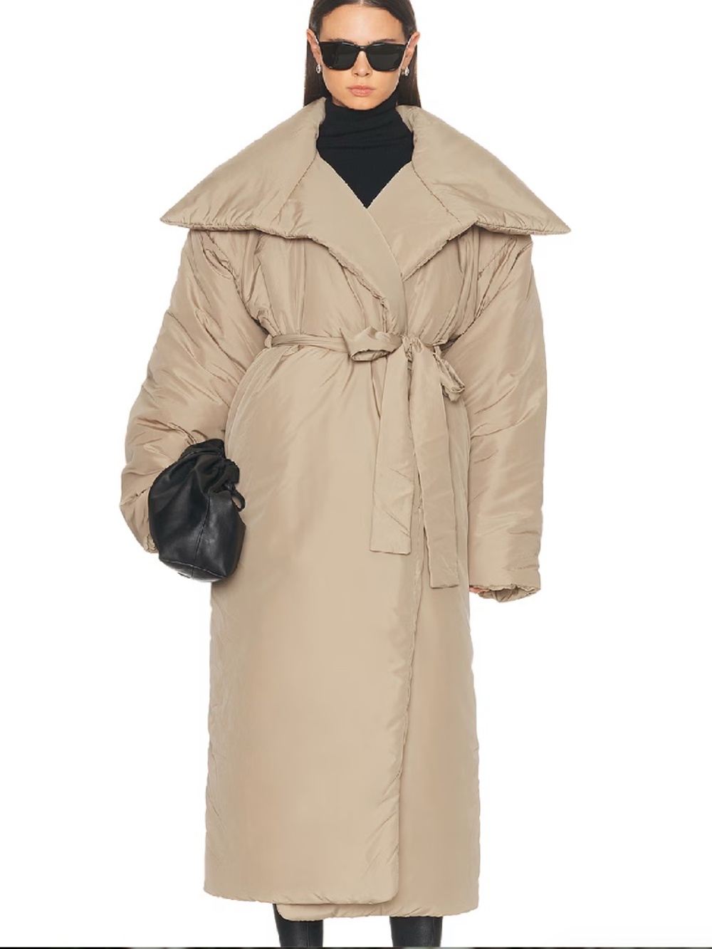 Norma Kamali 'High Collar Sleeping Bag Coat' in Elm (NWT)